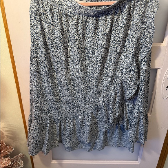 LC Lauren Conrad Blue Floral Skirt Set - Picture 3 of 4